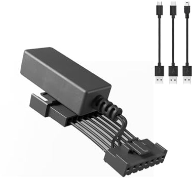 OthoKing Dashcam Power Adapter (7-pin Type B) for Select Economy Mirrors. Compatible with Select Nissan, Mitsubishi, Toyota, & More. Connects to Rearview Mirror, Built-in USB Power Source