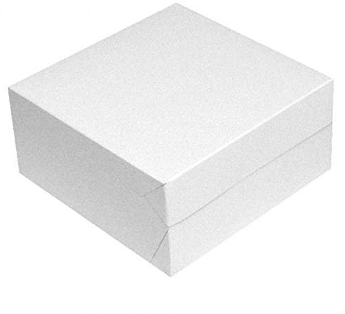VEPATIM 50 Kuchenkarton - Tortenkarton 30x30x10cm weiß