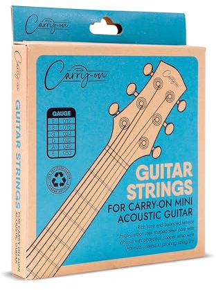 Carry-on Cuerdas de guitarra acústica diseñadas específicamente para la mini guitarra acústica Carry-on
