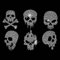 SUPERDANT Kleines Schädel Icon Strass Hotfix Zum Aufbügeln Halloween Schädel T Shirt Mit Bügelbild Strass Zum Aufbügeln Halloween Stras Transfer AufbügelFür T Shirts Hoodie Tasche Mantel
