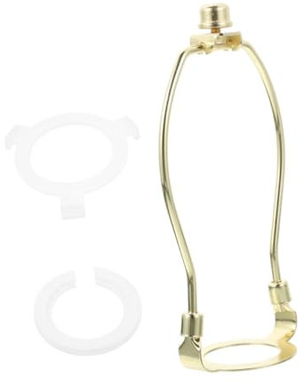 jojofuny 1 Satz Beleuchtungszubehör Lampenreparaturset für Tischlampen Bausatz Lampenharfe aussenleuchte leuchten Lampenfuß Ersatzteile für Lampen Adapter für Lampenschirme Plastik Golden