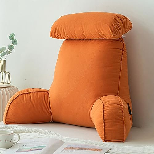 Bett-Lesekissen mit Rücken-Lendenwirbelstütze, Kuschelkissen und Armen, perfekt zum Sitzen, Entspannen, Lesen oder Spielen