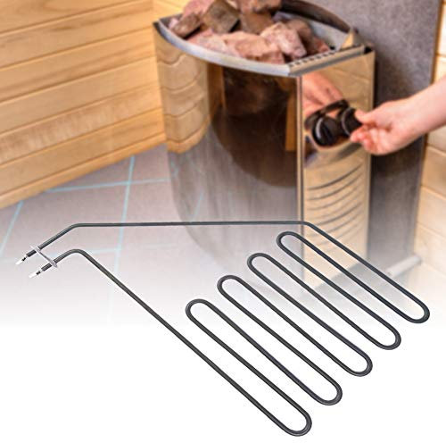 Aumotop Élément Chauffant de Sauna en Acier Inoxydable, Composant Chauffant électrique Droit, Accessoires de Poêle de Sauna, Maison, Hôtel, Club de Fitness (SAV-3000W)