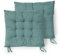BESCH Cojines para Silla Cuadrado Diseño Acolchado 40cmØ - Cojín de Asiento Suave y Cómoda, Ideal para Decoración de Hogar y Terraza (Verde, Pack 2)