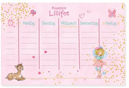 Spreadshirt Prinzessin Lillifee Design Lillifee Mit Reh Poster 30x20 cm, One size, Weiß