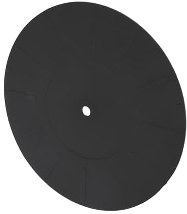 Plyisty Silicone Turntable Platter Mat, 7 Inch Anti Static Slipmat for All LP Record Players, LP Mat with Non Slip Design