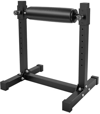 Bulgarischer Split Squat Ständer, Einbein-Kniebeugenroller Höhenverstellbar, Single Leg Squat Roller, 9 Stufen einstellbar, für Kniebeugen Beinpressen Dehnungen usw verschiedene Trainingsbewegungen