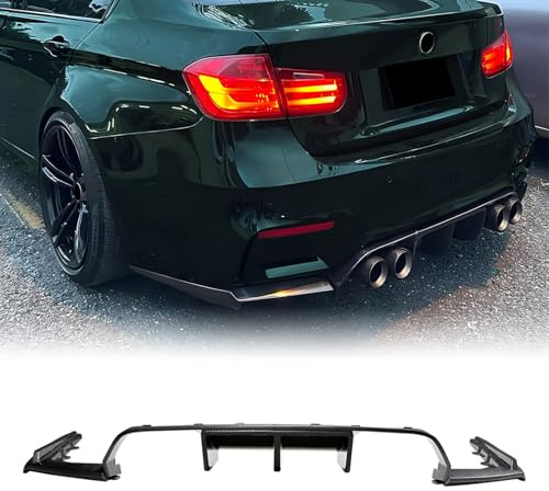 Heckstoßstange Diffusor Lippe Kit für BMW M3 M4 F80 F81 F82 F83 2014-2019 Schwarz