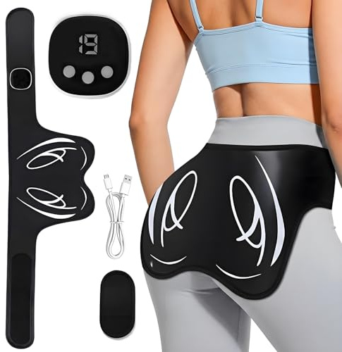EMS butt/Hip trainer,Muscle Stimulator,ABS Trainer,8 Modes 19 Levels for Shaping,Tightening&Toning Muscles,Large area perfectly fits the buttocks,Buttock trainer for men and women