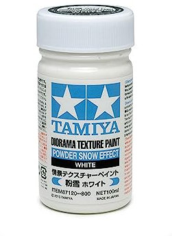 Tamiya 87120 Modellbau-Spachtelmasse Pulver-Schnee-Weiß 100 ml
