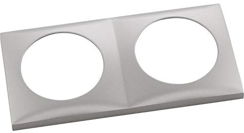 Berker 918262524 Integro Flow Rahmen 2-Fach Edelstahl Effekt