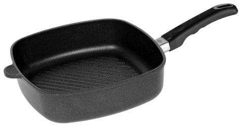 Wesco 345426-62 Eckpfanne mit Grillboden hoch 26 x 26 cm, Höhe: 7 cm