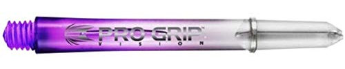 Target Pro-Grip Vision Dart Schaft Medium Länge ca. 47mm (Klar/Lila) 6er Set