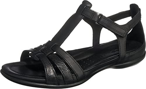 ECCO Damen Flash Sandale, Schwarz, 38 EU
