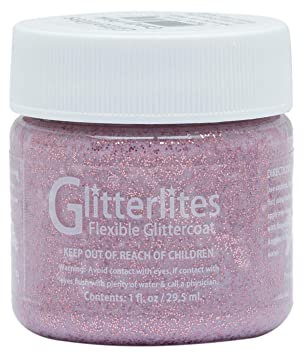 Angelus Glitterlites pintura 1 Oz rosa del caramelo