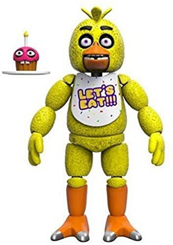 Funko 5 Articulated Action Figure: Five Nights At Freddy's (FNAF) - Chica The Chicken - Sammlerstück - Geschenkidee - Offizielle Handelswaren - Für Jungen, Mädchen, Kinder & Erwachsene
