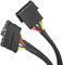 KabelDirekt – hochflexibles 4-Pin Molex auf 2x 4-Pin Molex Y-Kabel mit robuster Nylonummantelung, 30 cm