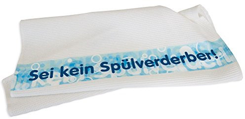 Inkognito Geschirrtuch 100% Baumwolle 52 x 70 cm • 66107 ''Sei kein Spülverderber Künstler Nicolai von Lieven • Küche & Frühstück • Haushalt • Geschirrtücher