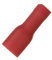 6.3mm Red Fully insulated Female Lucar spade crimp auto electrical terminals connectors (20pack)