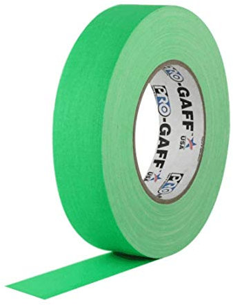 Pro-Gaff RS127GN24X25 fluoreszierendes, mattes Gewebeband, 24 mm x 22,8 m