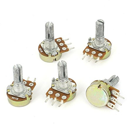 sourcing map a15011600ux0235 5 PCS 10 K Ohm Linear Taper Rotary Potentiometer 10 KB B10 K Topf, wie abgebildet (1) de