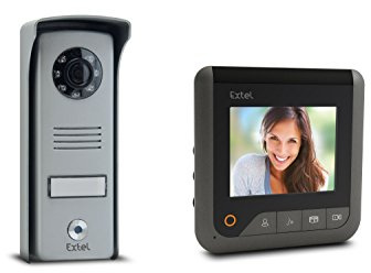 Extel - Extel Look - 2 Wire Wide Angle Colour Video Phone Black - Black