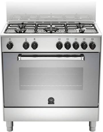 Bertazzoni La Germania Americana AMN805MFESXE Freestanding cooker Gas A Acciaio inossidabile cooker - Cookers (Freestanding cooker, Acciaio inossidabile, Rotary, Front, Bottom, Metal)