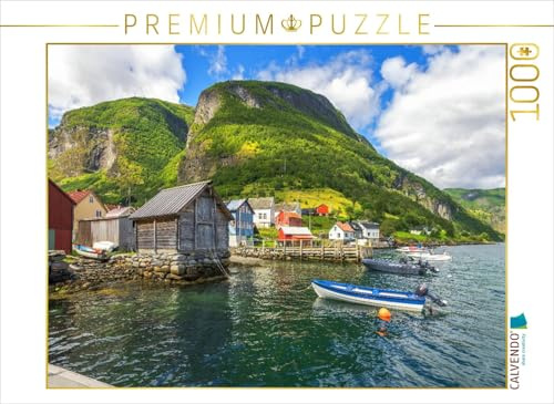 CALVENDO Puzzle Undredal am Aurlandsfjord | 1000 Teile Lege-Größe 64 x 48 cm Foto-Puzzle für glückliche Stunden