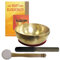 Therapie KLANGSCHALE 700-800g Handarbeit Nepal 5-tlg Klangmassage SET. KEHLKOPFSCHALE + Buch + 2 x Klöppel + ZUBEHÖR. 70219