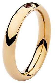 QUDO INTERCHANGEABLE gold Ring BASIC small für Aufsätze (54 (17))