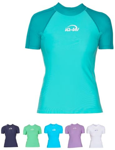iQ-UV Damen 300 Slim Fit UV T-Shirt, Caribbean, L (42)