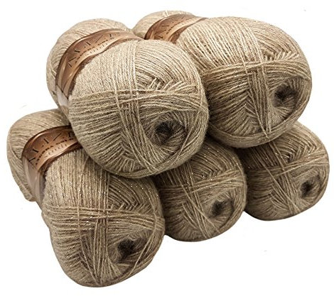 Alize Pailletten, Baumwolle, 500 g, einfarbig, 500 g, Tallique; Baumwolle mit 20% Wolle, Taupe 152