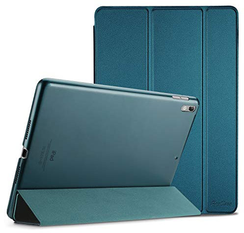 ProCase Hülle für 10,5 Zoll iPad Air 3 2019/ iPad Pro 2017, Ultra Dünn Case Cover mit transluzenter Rückseite, Auto Schlafen/Wachen Schutzhülle Kompatibel mit iPad Air 3 (3rd Gen)/ iPad Pro 10.5 -Teal