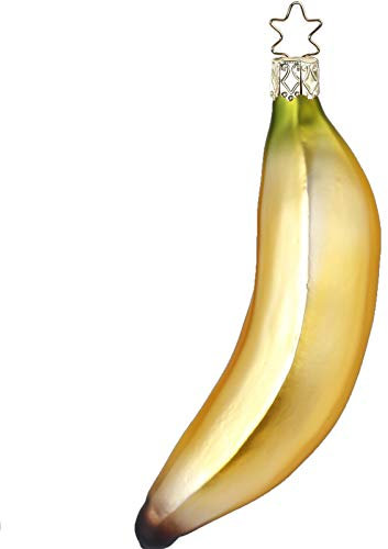 Inge-glas Banana German Glass Christmas Tree Ornament Free Box