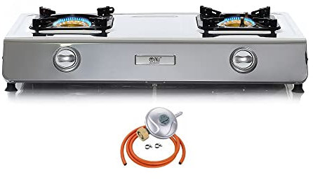 NJ NSD-2 Indoor Gas Stove - 2 Burner Portable Cooker LPG