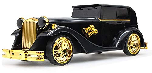 XuFan AN-A5 Wireless Bluetooth Speaker Classic Car Shape Bluetooth Dual Speaker Bass Subwoofer with FM Radio MP3 (Black)