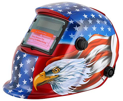 Solarbetriebener Schweißhelm Automatische Verdunkelungshaubenschweißmaske mit einstellbarem Farbtonbereich 4/9-13 für Mig TIG ARC Weld