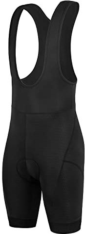 JEPOZRA Salopette Ciclismo Uomo Estiva Pantaloncini Bici Fondello Gel Pantaloni Imbottiti MTB Corti Salopette Bicicletta Professionale Bibshort (M, Nero-02)
