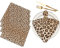 Yibeas Leopard Stoffservietten 4er Set Weich Tier Leopard Print Muster Polyester Dinner Serviette für Familie Restaurant Hochzeiten Partys