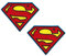 2 St. Kompatibel mit Super-Man Superheld Logo Wappen Zeichen Uniform Anzug Kostüm Abzeichen Aufnäher Patch für Kleidung Rucksack Uniform Weste Kinder Männer Taktische Zubehör