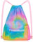 Nidoul Mesh Kordelzug Tasche mit Reißverschlusstasche, Strand Tasche für Schwimmen Gear Rucksack Gym Aufbewahrungsbeutel für Erwachsene Kinder