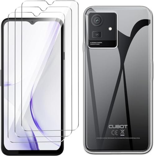 [3-Pezzi Vetro Temperato per Cubot Note 50 Pellicola Protettiva [Durezza 9H][ Anti graffio[Senza Bolle] Pellicola Protettiva per Cubot Note 50