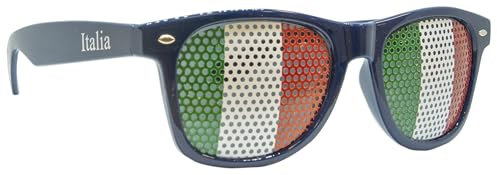 MultiBrands Fanbrille Italien - Italia - Italy – Sonnenbrille – Brille Italia – dunkelblau - Fan Artikel (2)