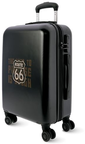 ROUTE 66 - Maletas de Viaje Cabina - Maleta Cabina - Maletas de Viaje - Maleta de Cabina Resistente 55x40x20 Ryannair- Trolley Equipaje para Avion Resistente con 4 Ruedas de 360º y candado
