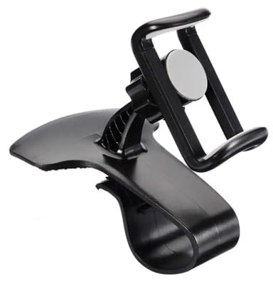 TMERIC Handyhalter Auto Für iPhone X Autotelefonhalter Ledermuster Navigation GPS-Unterstützung Ständer Hud Universal Dashboard Autohalterung Handy (Color : Black 2)