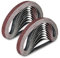 30 Pièces Bande Abrasive 13 x 457 mm, Bandes Abrasives Mixte (6 x Grains 80/120/150/240/320) Ensemble de Bandes Abrasives, pour Ponceuses à Bande