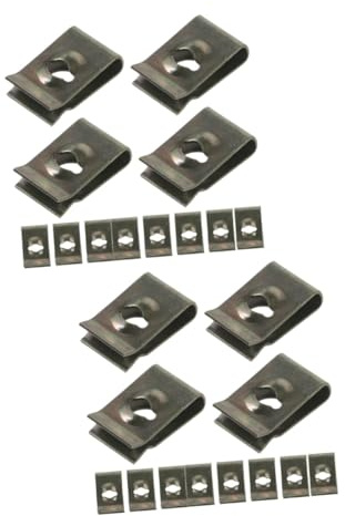 Gatuida 100stücke U-Clips Für Metallische Befestigungsclips Für Stoßstangen Kotflügel Und Innenverkleidungen Installieren Langlebig Und Vielseitig Einsetzbar