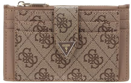 guess Porte-cartes de crédit noreen RW1668P4301 lait logo, beige, S, Porte-cartes