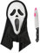 ELINA Spaventoso Volto Fantasma Maschera con Coltello Giocattolo Halloween Carnival Scream Costume Cosplay Accessorio