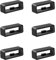 LICQIC Silicone Watch Strap Keeper, Smartwatch Band Retainer Loop, Replacement Fastener Rings, 6 Pcs 18 mm